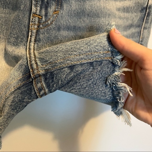 Lucky Brand High Rise Cut Off Jean Shorts - Picture 4 of 10